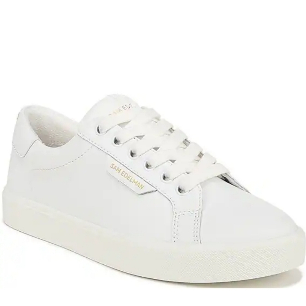 Sam Edelman Lace Up White Sneakers Size 9.5